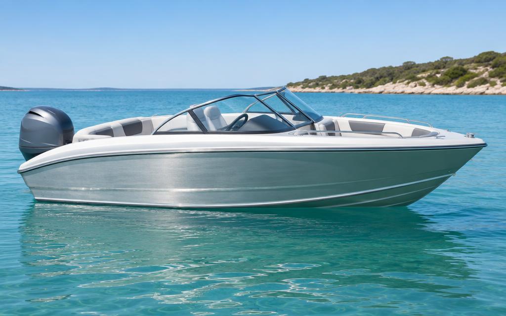 Aluminium Bowrider Amazing Photo by www.BOWRIDER-BOATS.com — Aluminium bowrider hull weight comparison. Images Created by www.Bowrider-Boats.com