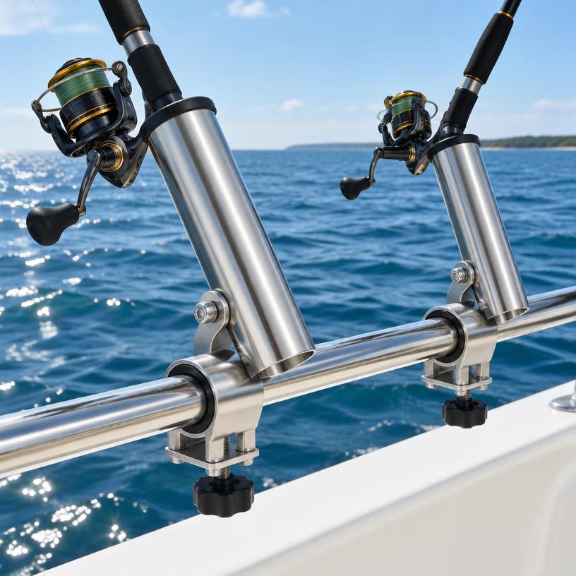 Bowrider Boat Amazing Photo by www.BOWRIDER-BOATS.com — Clamp-On Rod Holders Pair, illustrative boating accessory photo, not an exact listing. Images Created by www.Bowrider-Boats.com