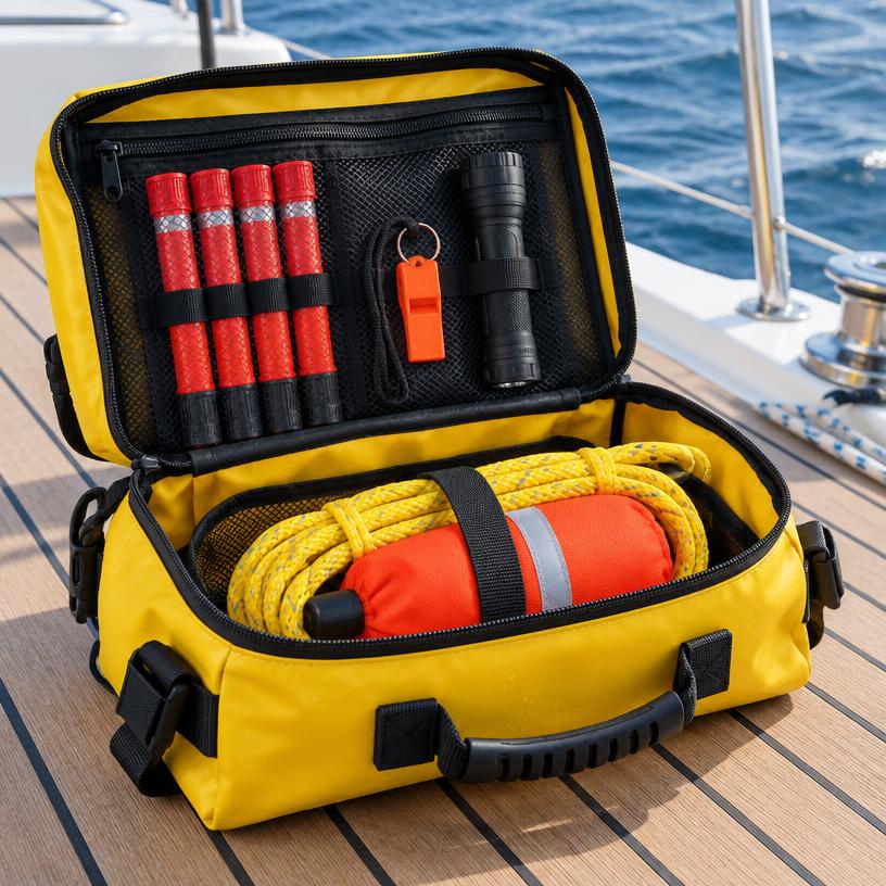 Bowrider Boat Amazing Photo by www.BOWRIDER-BOATS.com — Boat Safety Grab Bag Kit, illustrative boating accessory photo, not an exact listing. Images Created by www.Bowrider-Boats.com