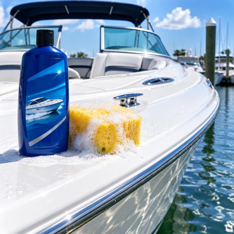 Bowrider Boat Amazing Photo by www.BOWRIDER-BOATS.com — Marine Wash and Wax, illustrative boating accessory photo, not an exact listing. Images Created by www.Bowrider-Boats.com