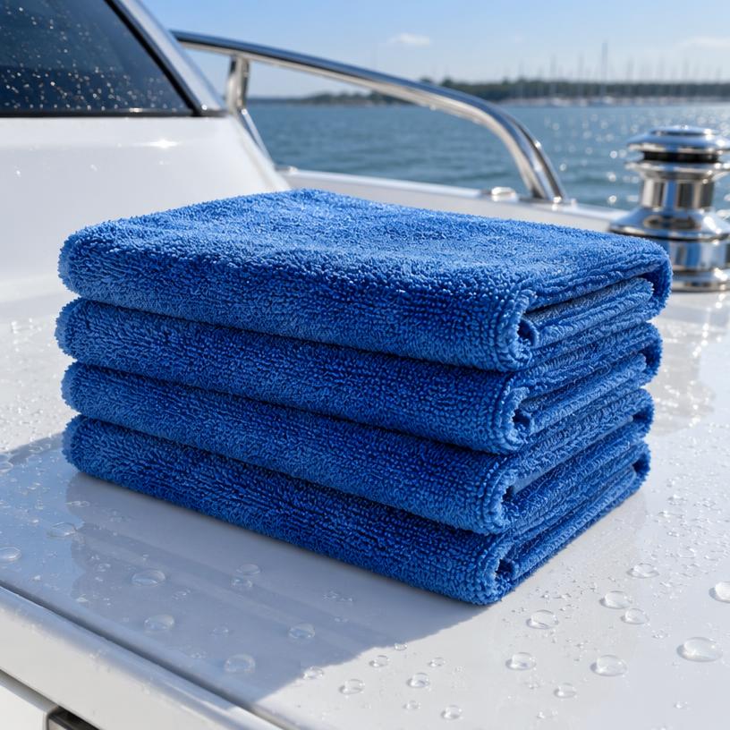 Bowrider Boat Amazing Photo by www.BOWRIDER-BOATS.com — Microfibre Drying Towels Pack, illustrative boating accessory photo, not an exact listing. Images Created by www.Bowrider-Boats.com