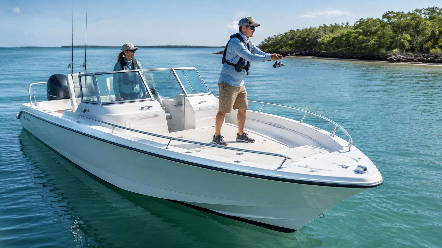 Bowrider Boat Amazing Photo by www.BOWRIDER-BOATS.com — Bowrider Boats for Fishing — Start with a reversible fishing conversion. Images Created by www.Bowrider-Boats.com