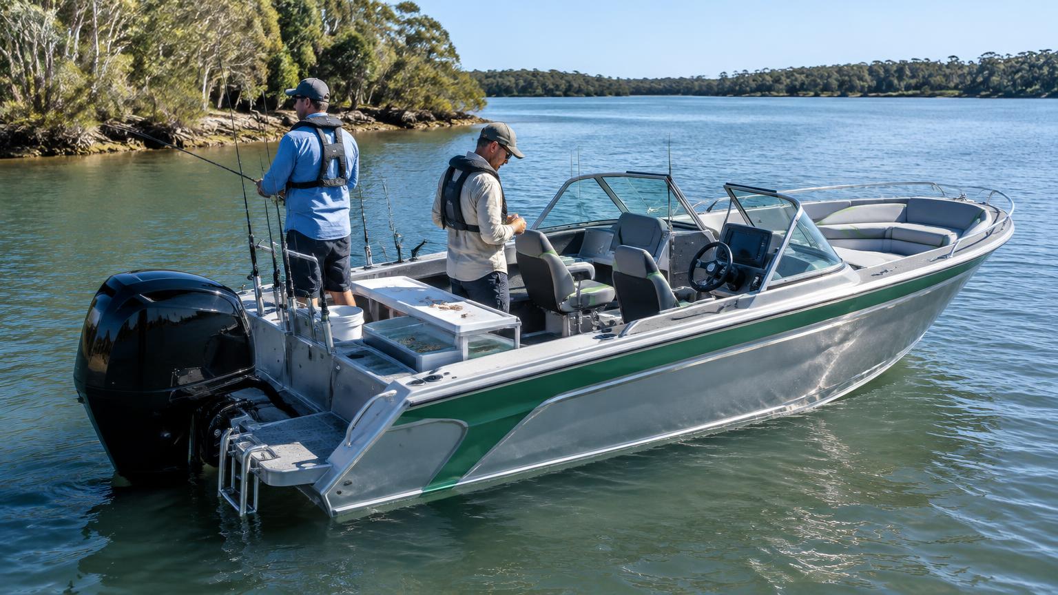 Bowrider Boat Amazing Photo by www.BOWRIDER-BOATS.com — Bowrider Boats for Fishing — Portable live bait wells and catch storage. Images Created by www.Bowrider-Boats.com