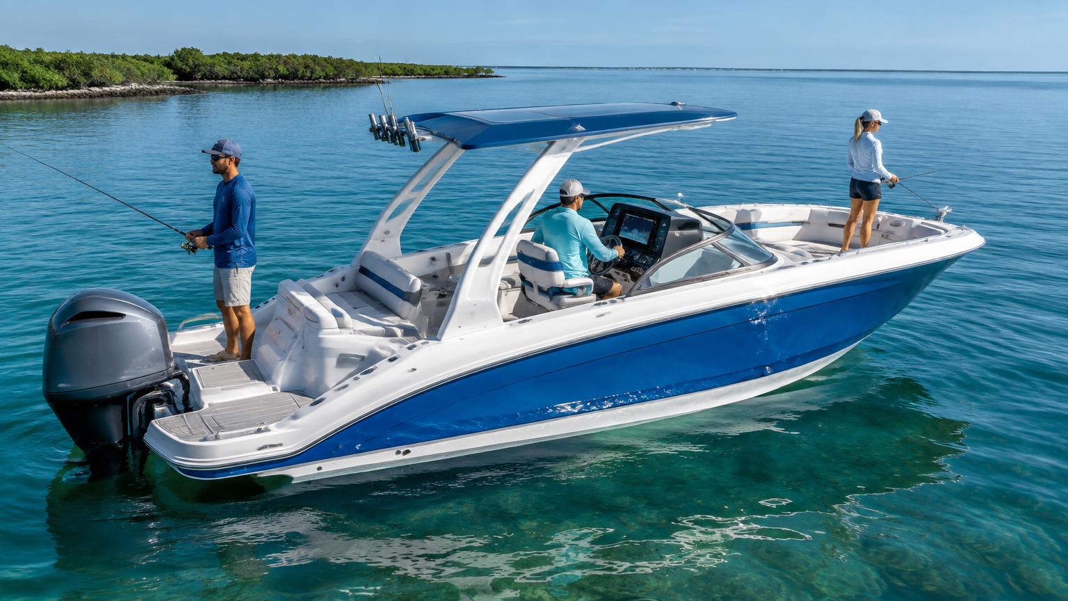 Bowrider Boat Amazing Photo by www.BOWRIDER-BOATS.com — Bowrider Boats for Fishing — Electronics for finding fish and navigating home. Images Created by www.Bowrider-Boats.com