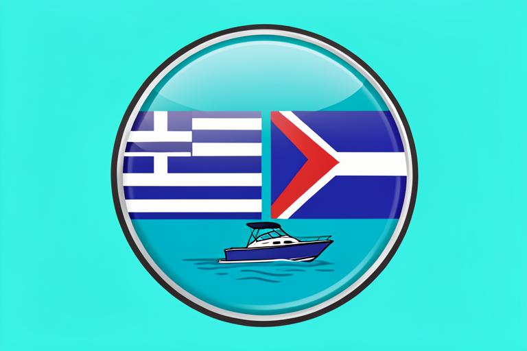Cyprus and Greece Bowrider Amazing Photo by www.BOWRIDER-BOATS.com — Cyprus and Greece bowrider boat manufacturing emblem. Images Created by www.Bowrider-Boats.com