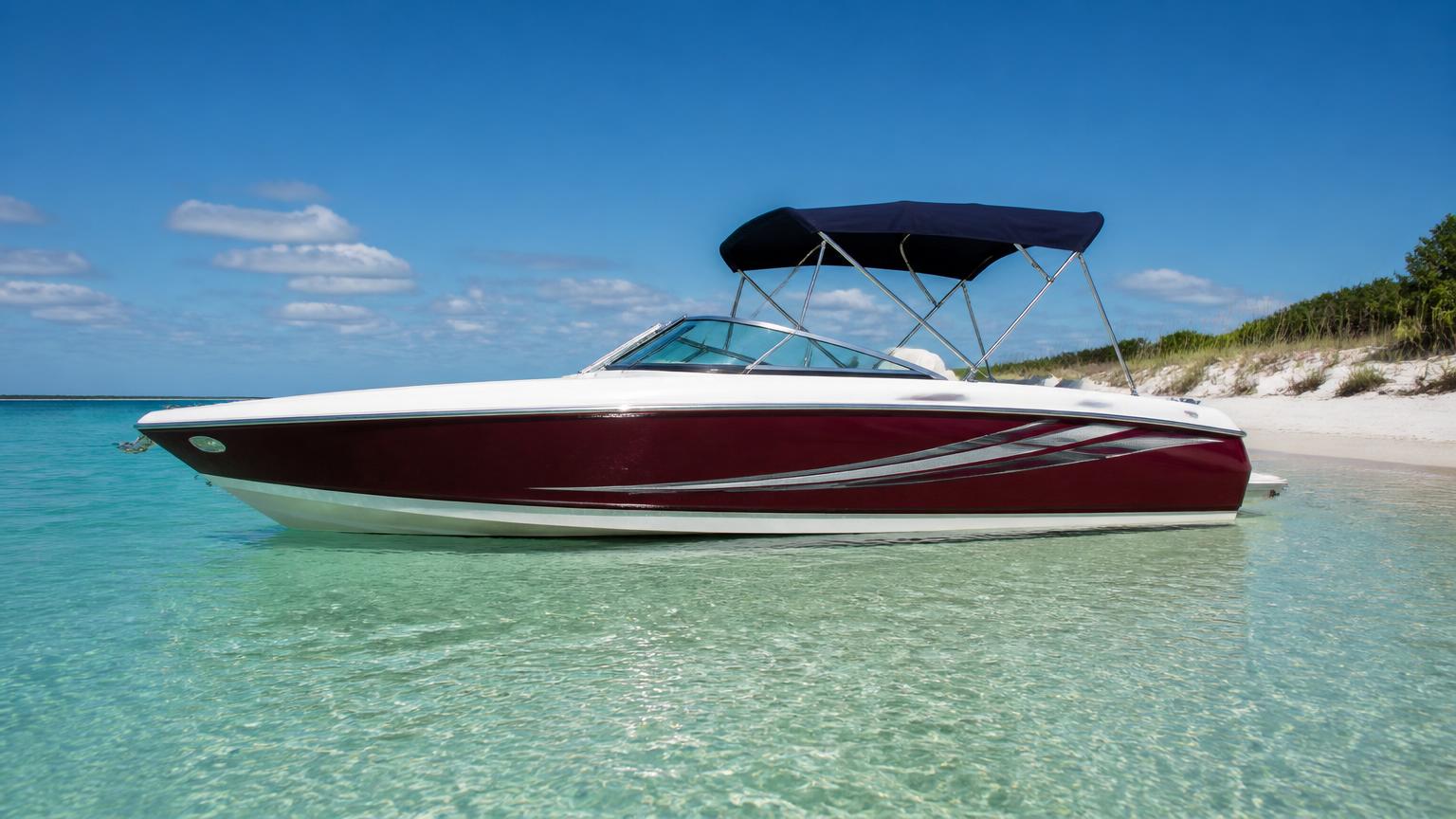 MasterCraft ProStar Bowrider Amazing Photo by www.BOWRIDER-BOATS.com — MasterCraft ProStar bowrider boat, on the water, 20.5 ft fibreglass hull with inboard propulsion. Images Created by www.Bowrider-Boats.com