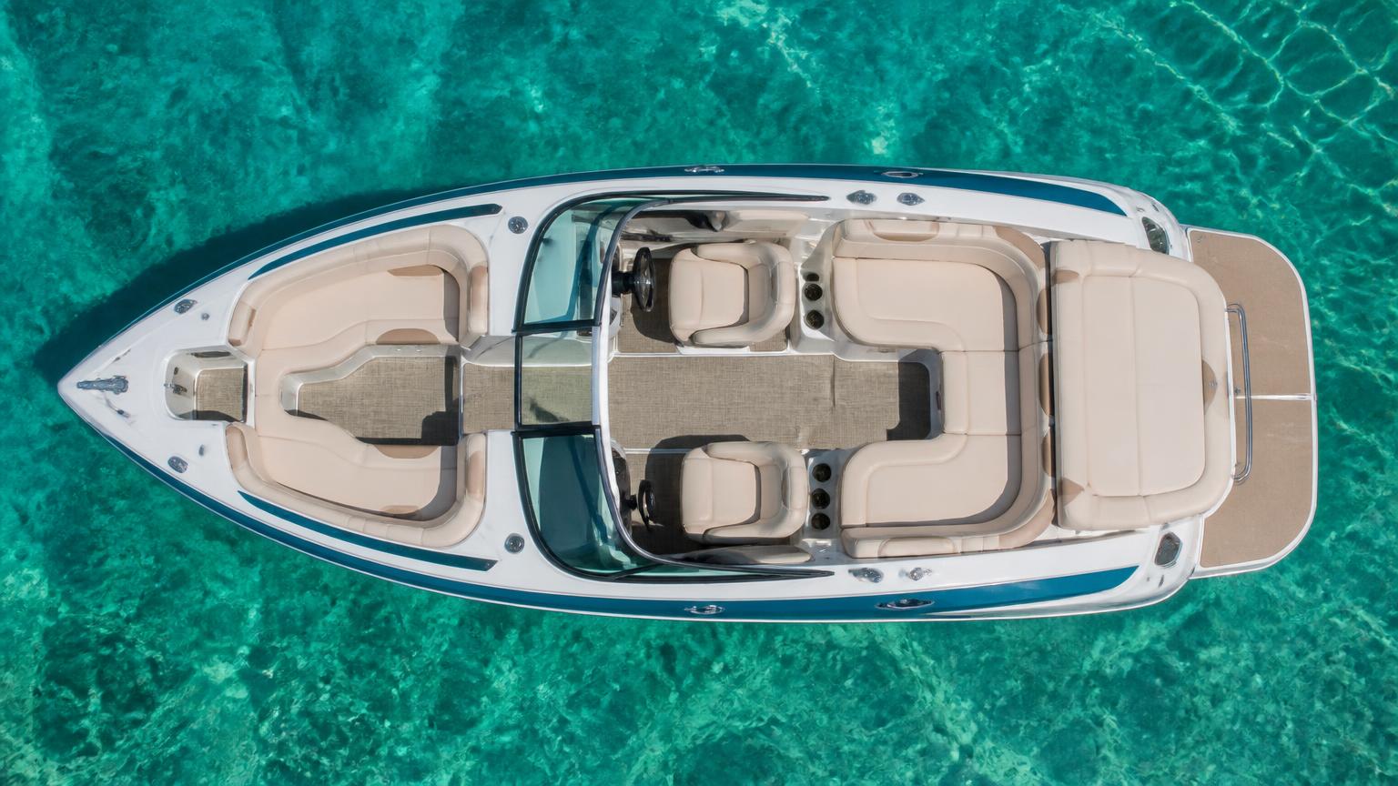 Haines Signature 575SF Bowrider Amazing Photo by www.BOWRIDER-BOATS.com — Haines Signature 575SF bowrider boat, on the water, 18.9 ft fibreglass hull with outboard propulsion. Images Created by www.Bowrider-Boats.com