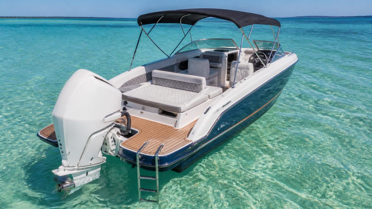 Yamarin Bowrider Amazing Photo by www.BOWRIDER-BOATS.com — Yamarin bowrider boat on clear blue water. Images Created by www.Bowrider-Boats.com