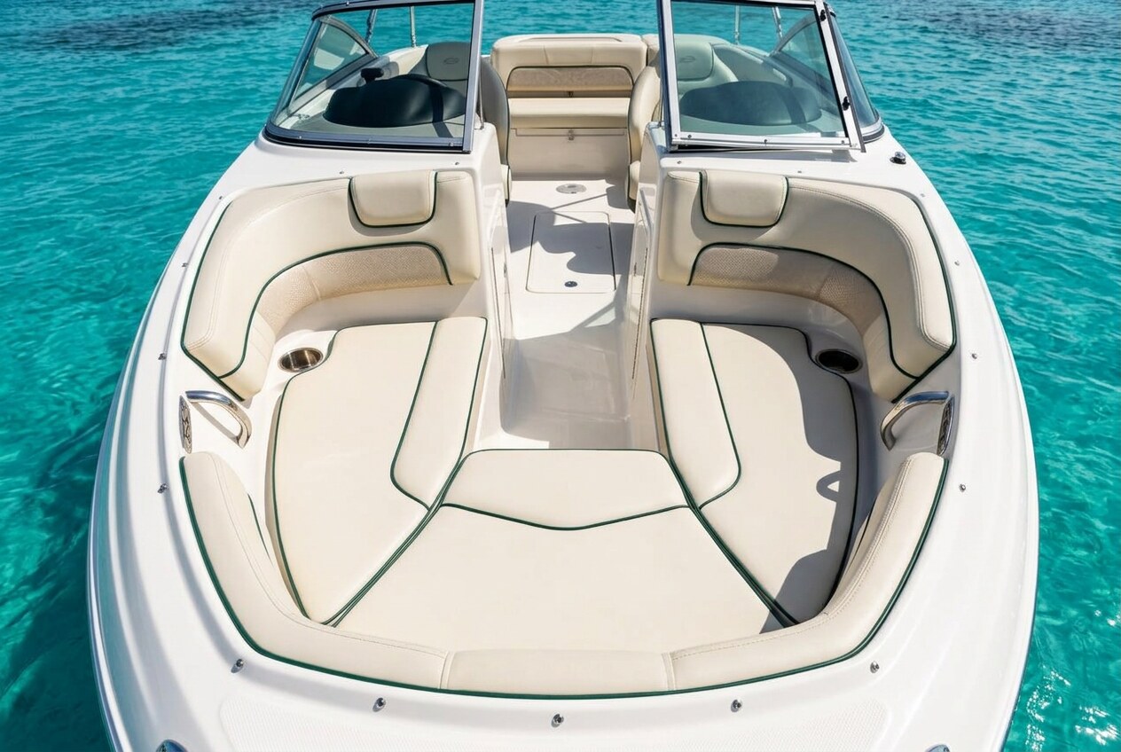 Lowe Boats Bowrider Amazing Photo by www.BOWRIDER-BOATS.com — Lowe Boats bowrider boat on clear blue water. Images Created by www.Bowrider-Boats.com