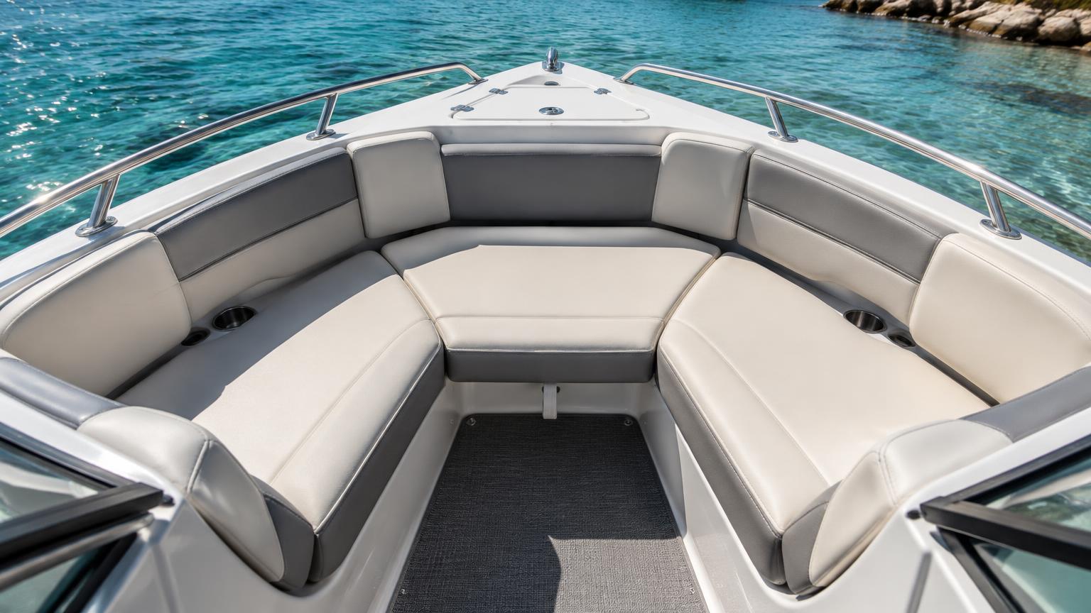 Bar Crusher 575BR Bowrider Amazing Photo by www.BOWRIDER-BOATS.com — Bar Crusher 575BR bowrider boat, on the water, 18.9 ft aluminium hull with outboard propulsion. Images Created by www.Bowrider-Boats.com