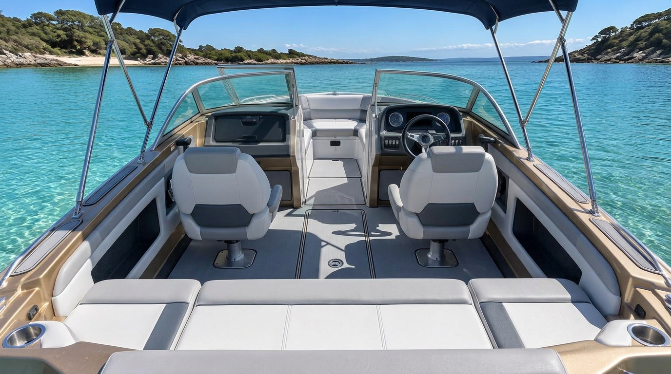 Surtees Boats Surtees 550 Bowrider Amazing Photo by www.BOWRIDER-BOATS.com — Surtees Boats Surtees 550 Bowrider bowrider boat, on the water, 18.0 ft aluminium hull with outboard propulsion. Images Created by www.Bowrider-Boats.com