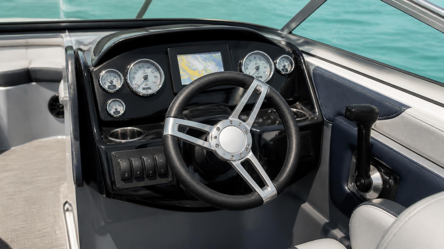 Sea Ray SPX 190 compact Bowrider Amazing Photo by www.BOWRIDER-BOATS.com — Sea Ray SPX 190 compact bowrider on turquoise water. Images Created by www.Bowrider-Boats.com