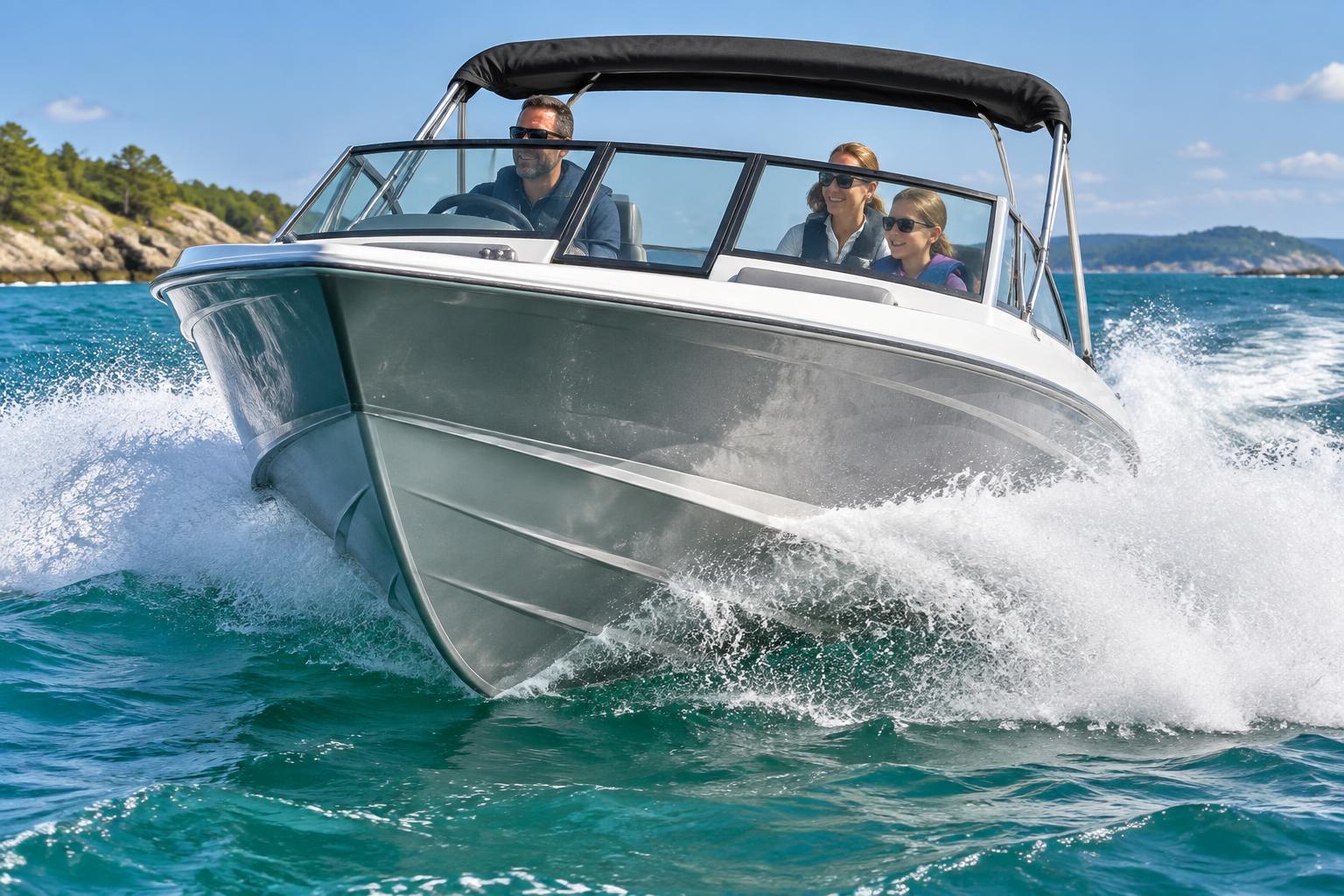 Outboard Bowrider Amazing Photo by www.BOWRIDER-BOATS.com — Outboard Bowrider Boats. Images Created by www.Bowrider-Boats.com
