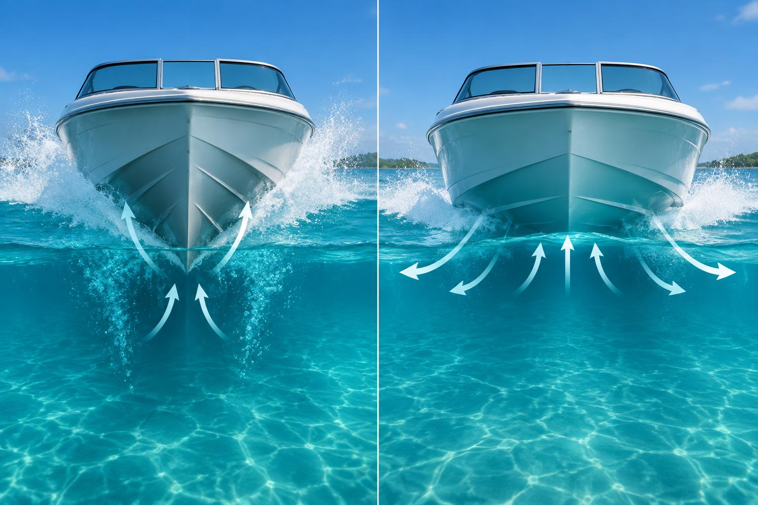 Horizon Aluminium Boats Horizon 650 Bowrider Amazing Photo by www.BOWRIDER-BOATS.com — Horizon Aluminium Boats Horizon 650 bowrider boat, on the water, 21.3 ft aluminium hull with outboard propulsion. Images Created by www.Bowrider-Boats.com