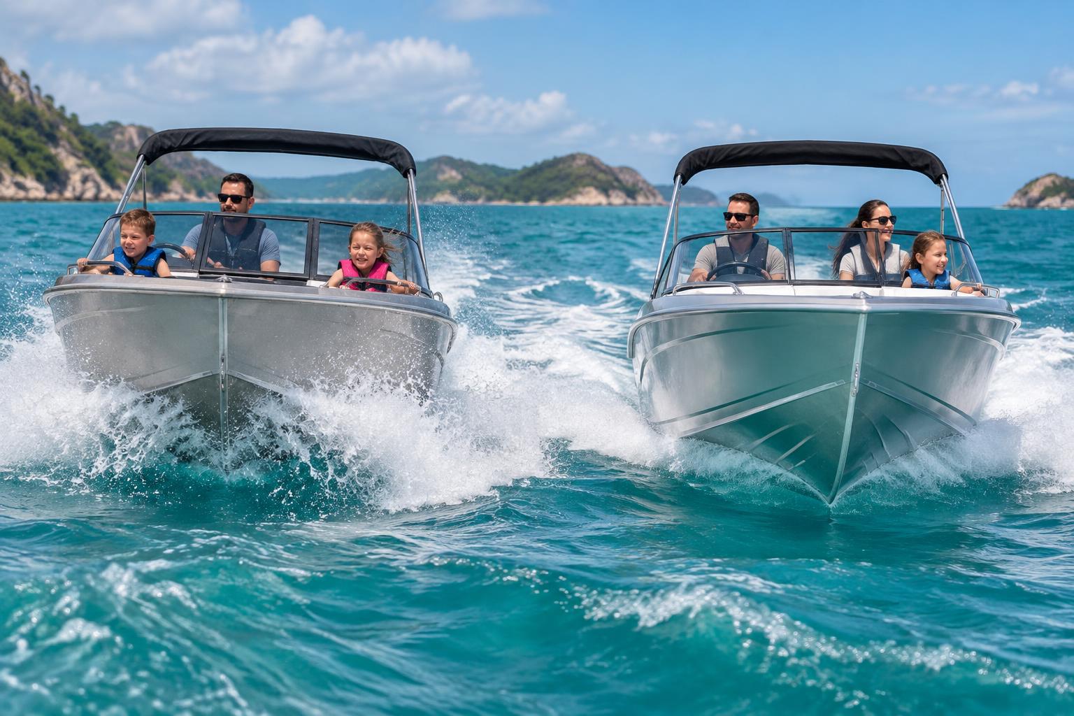 Bowrider Boat Amazing Photo by www.BOWRIDER-BOATS.com — Why Length Matters: How Size and Weight Affect Ride Quality. Images Created by www.Bowrider-Boats.com